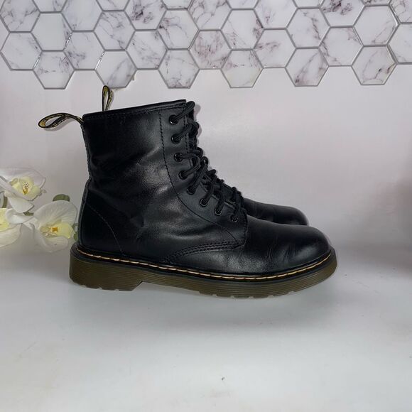 Dr. Martens Black Combat Boots - Picture 2 of 8